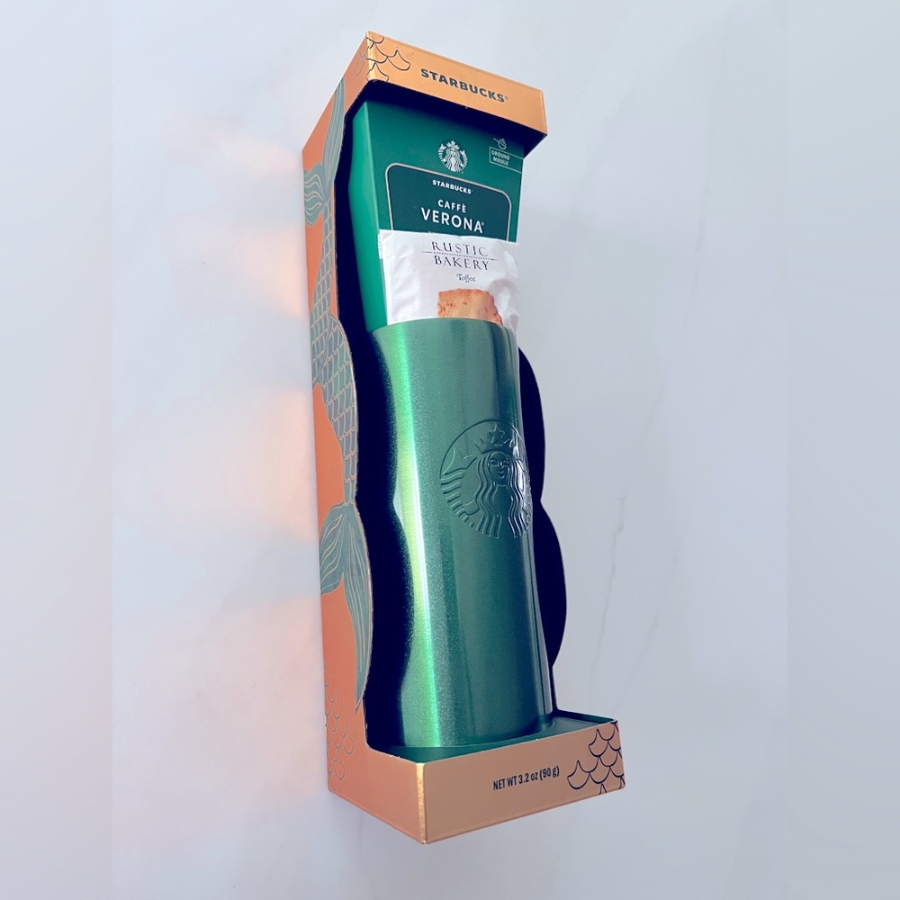 Starbucks Green Tumbler Gift Set 20oz New